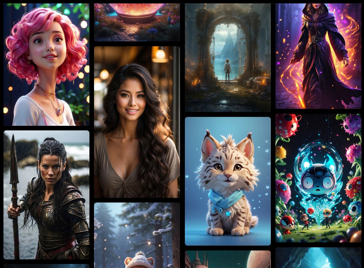 Community feed of Leonardo AI