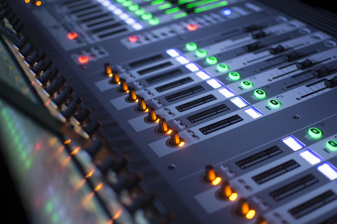 mixing music illustration